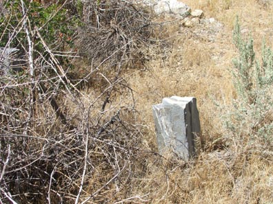 we could only see part of the cemetery